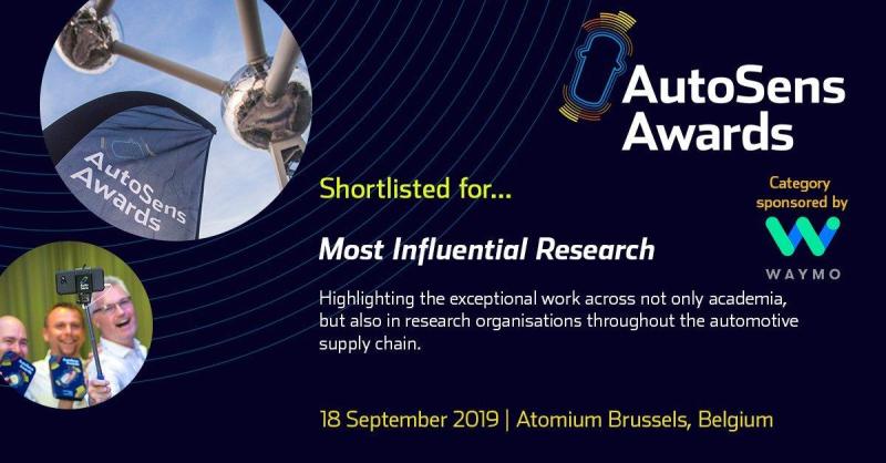 AutoSens Finalist Award: Most Influential Research Category